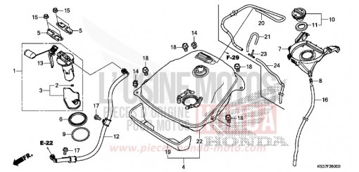 FUEL TANK SH300AJ de 2018
